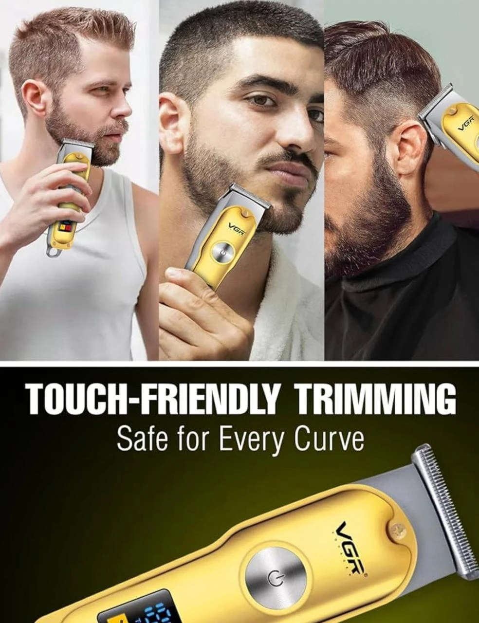 VGR Beard Trimmer & Styler – Professional and Practical to Shape Your Beard Your Way Image 4